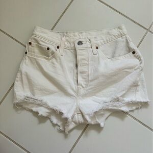 Levi's white Jean Shorts